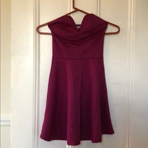 Purple cocktail dress